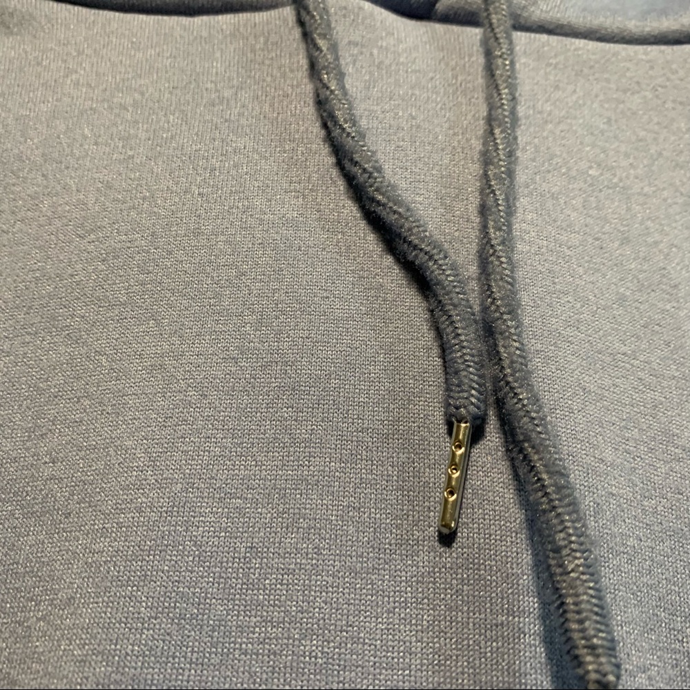 Shein Pale Blue Basic Essential Womens Polyester Hoodie View 3